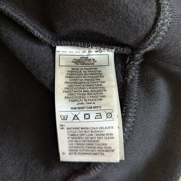 Black Adidas Trefoil Essentials Crew Sweatshirt Men's L - Picture 5 of 5